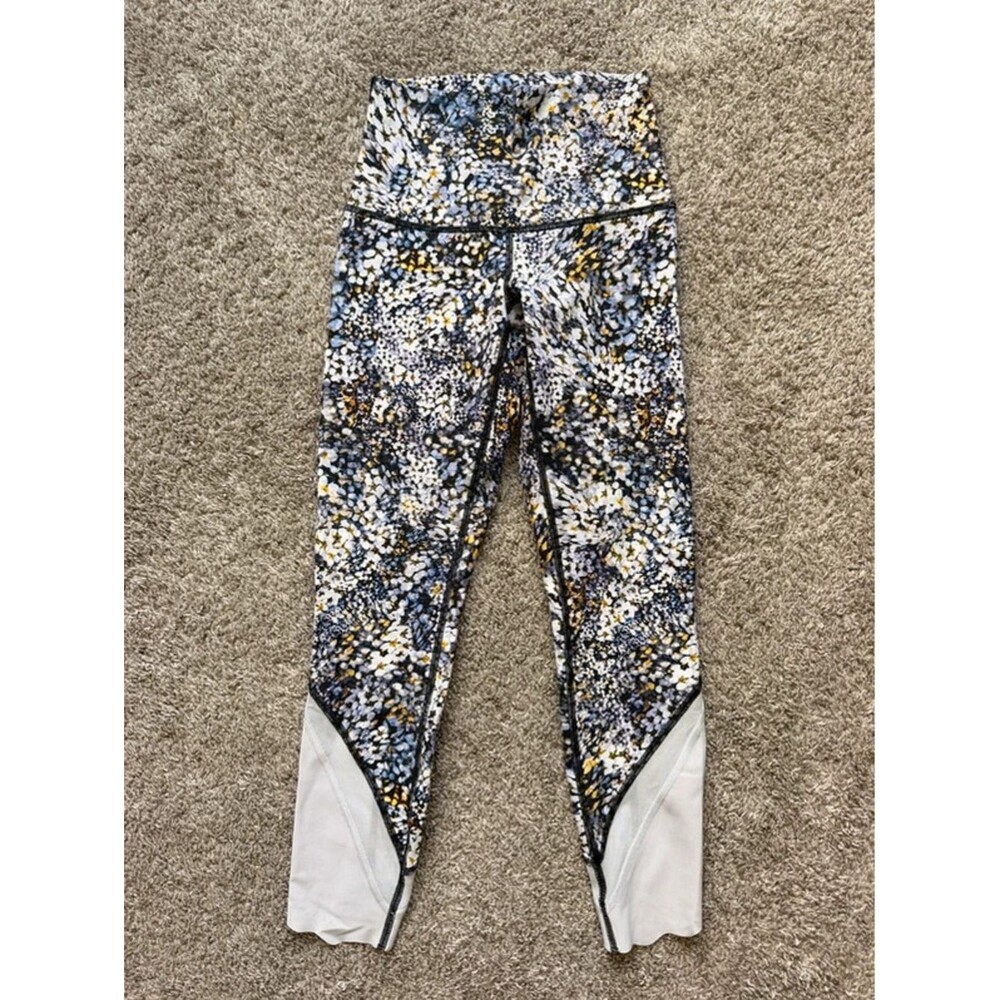 Lululemon Speed Tight IV Crop Mesh Leggings Women's Size 2 Cropped Running Pants